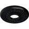 Ekena Millwork Nadia Ceiling Medallion (Fits Canopies up to 4 7/8"), 12 1/8"OD x 3 5/8"ID x 7/8"P, Jet Black CM12NABLF - alternate 6